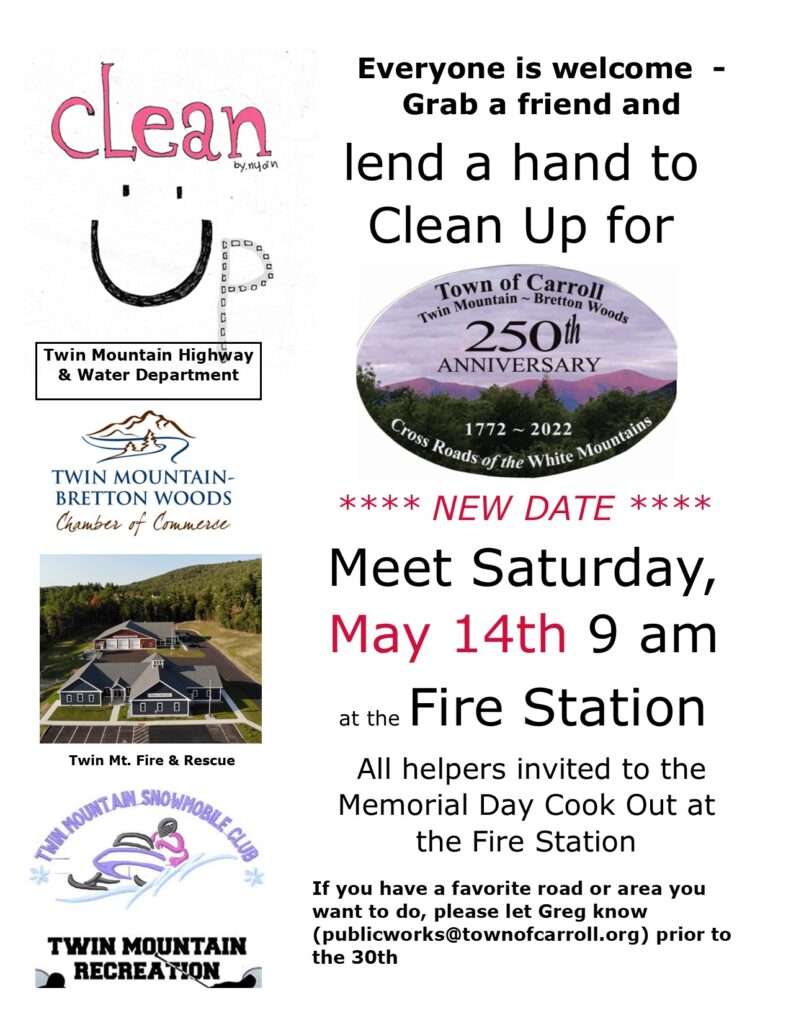 CLEAN-UP DAY @ Twin Mountain Fire Department