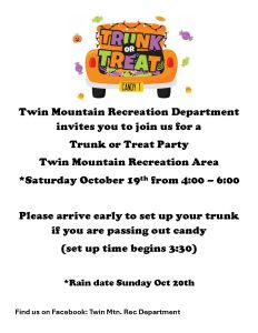 Trunk or Treat @ Town of Carroll, Recreation Area